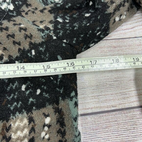 Free People Women’s Plaid Knit Moto Asymmetric Zip Lined Jacket Size 2 - Picture 10 of 11